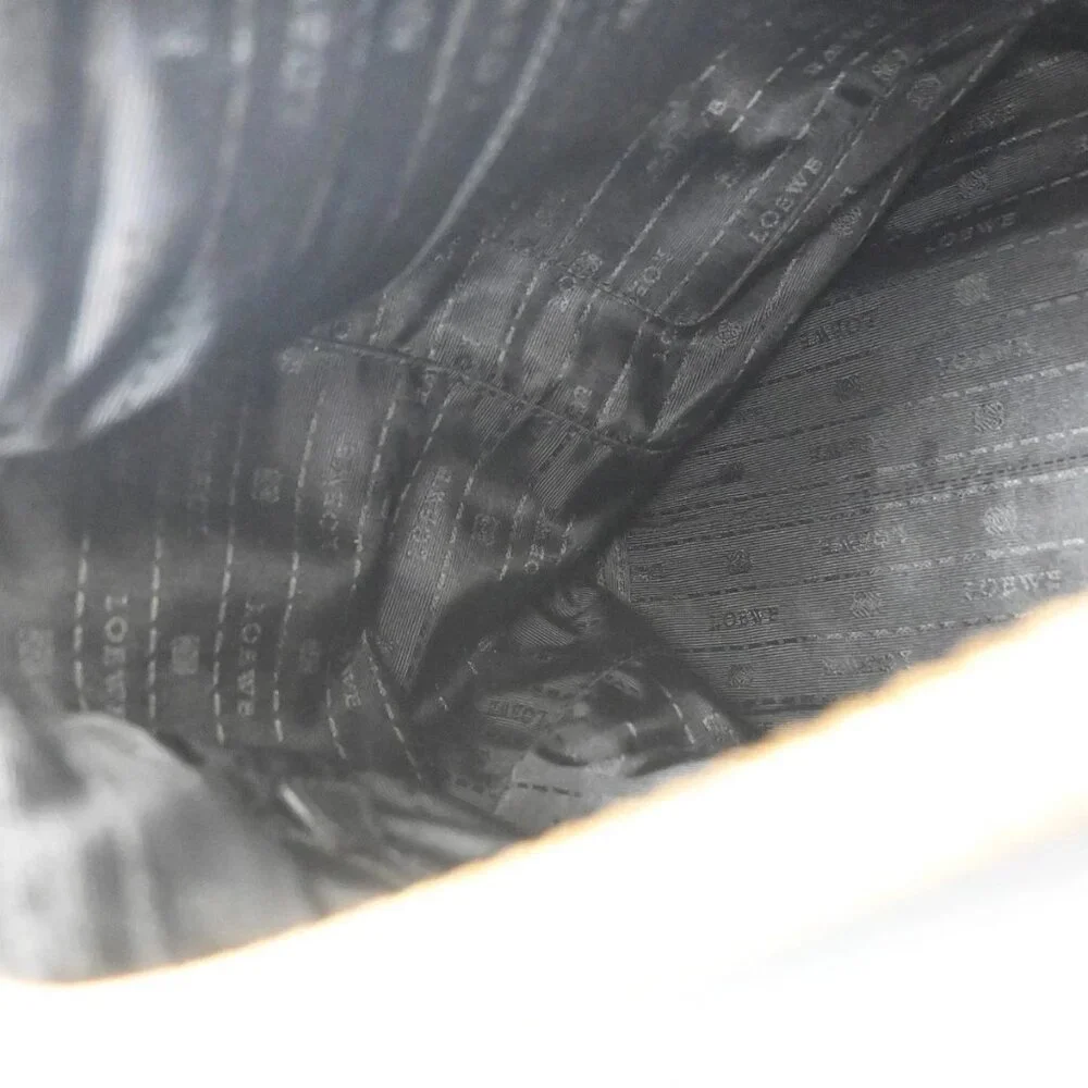 LOEWE Logo Anagram 2Way Shoulder Hand Bag Leather Black GHW Spain 95RL702 - Picture 9 of 16